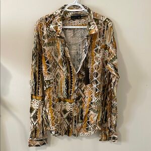 Men's Fendi Multicolor Patterned Shirt